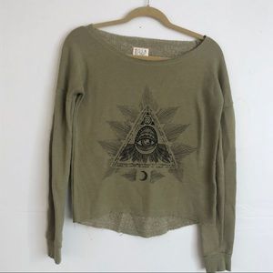 Billabong off shoulder sweatshirt